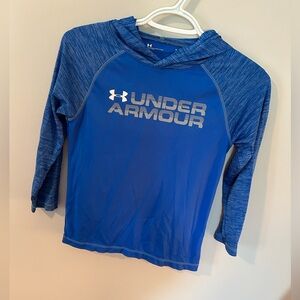 Blue Under Armour Active Hooded Shirt